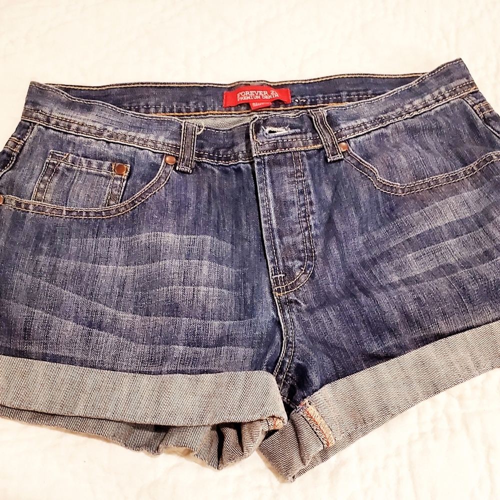 Denim shorts